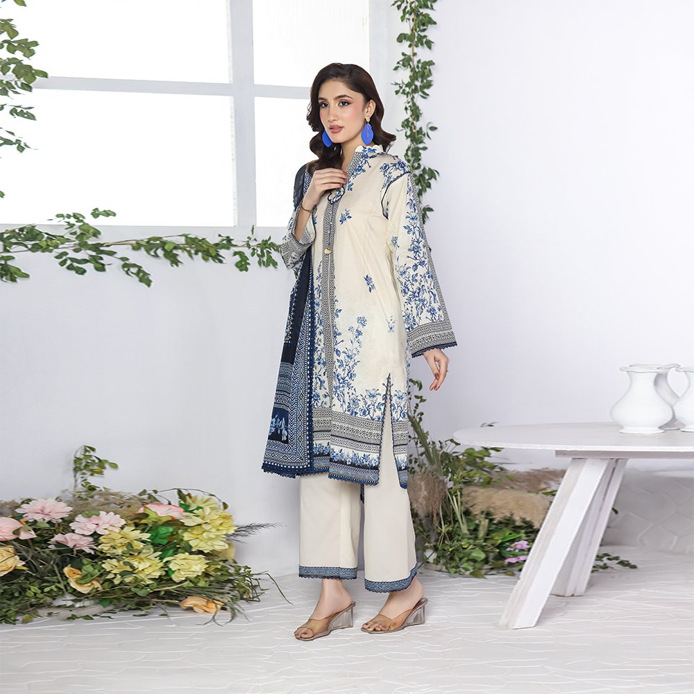 Salina Stitched Digital Printed Lawn Vol-11 Suit 11-2 Summer Ready to Wear Collection - Image 3