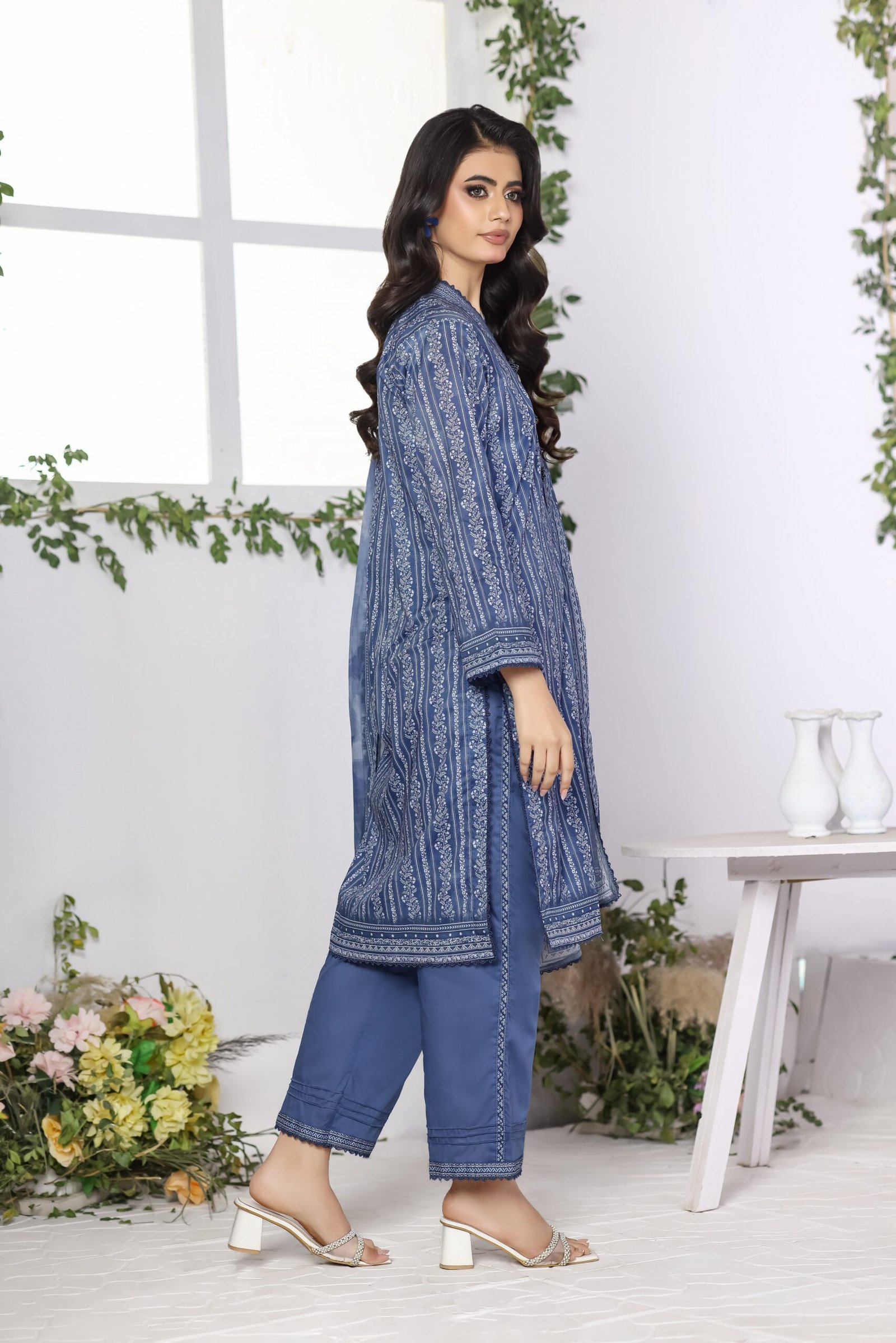 Salina Stitched Digital Printed Lawn Vol-11 Suit 11-3 Summer Ready to Wear Collection - Image 3