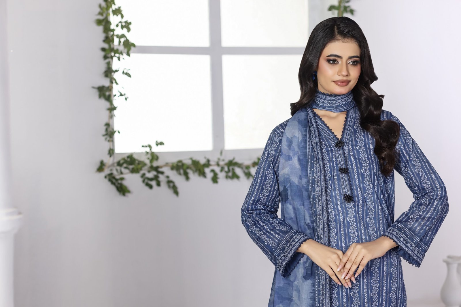 Salina Stitched Digital Printed Lawn Vol-11 Suit 11-3 Summer Ready to Wear Collection - Image 4