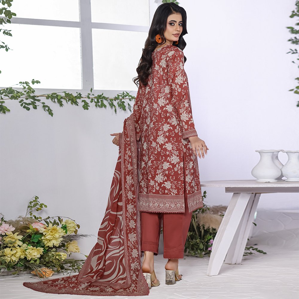 Salina Stitched Digital Printed Lawn Vol-11 Suit 11-5 Summer Ready to Wear Collection - Image 4
