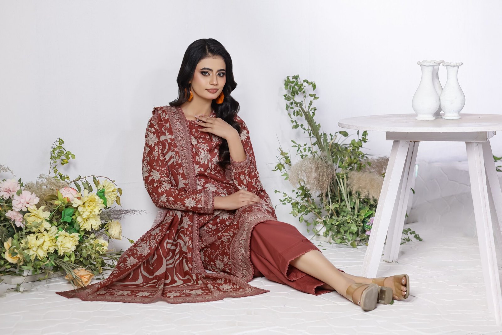 Salina Stitched Digital Printed Lawn Vol-11 Suit 11-5 Summer Ready to Wear Collection - Image 2