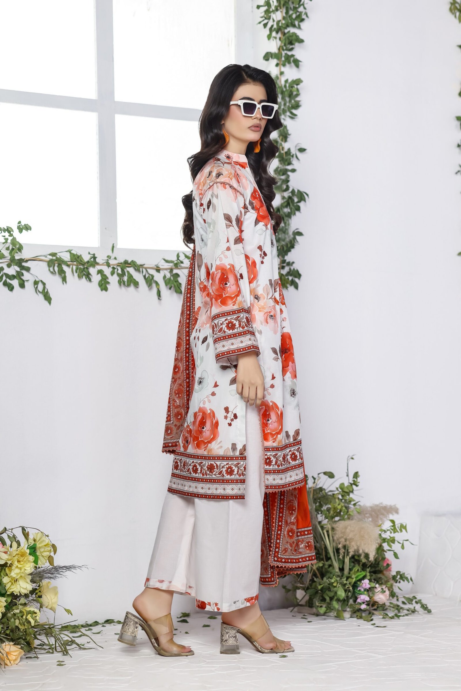 Salina Stitched Digital Printed Lawn Vol-11 Suit 11-7 Summer Ready to Wear Collection - Image 2