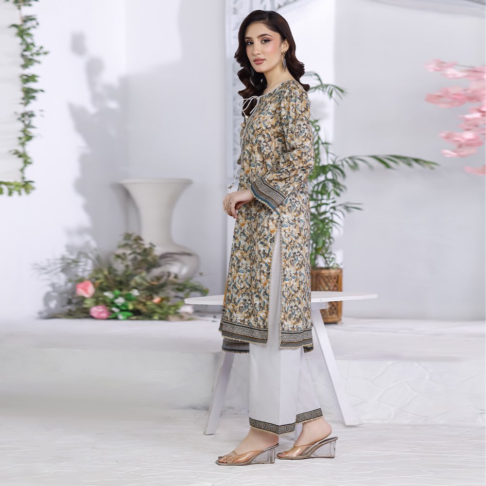 Salina Stitched Digital Printed Lawn Vol-11 Suit 11-8 Summer Ready to Wear Collection - Image 2