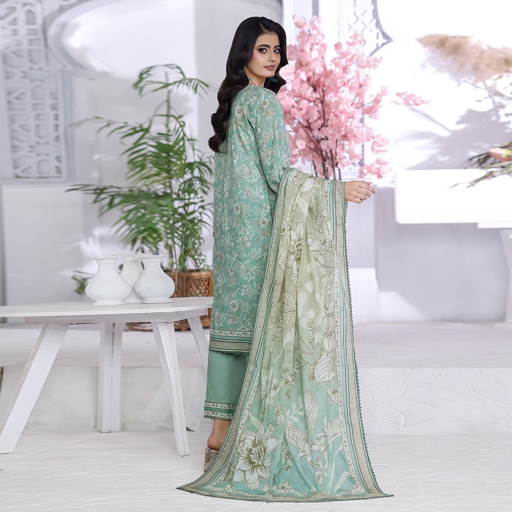 Salina Stitched Digital Printed Lawn Vol-11 Suit 11-9 Summer Ready to Wear Collection - Image 2