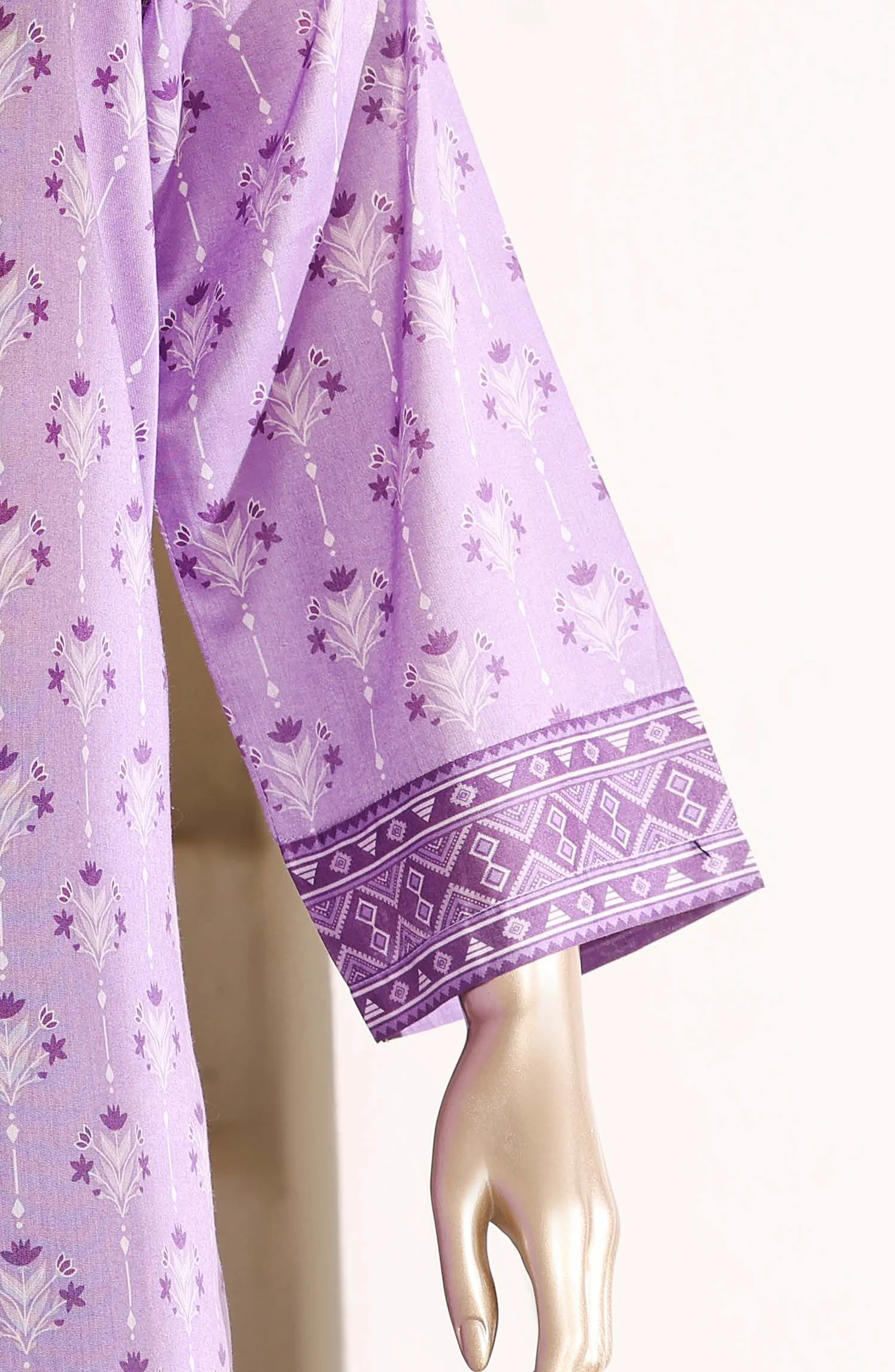 Sadabahar Stitched 3 Piece Printed Lawn Suit D-06 Purple Summer Ready to Wear Collection - Image 2