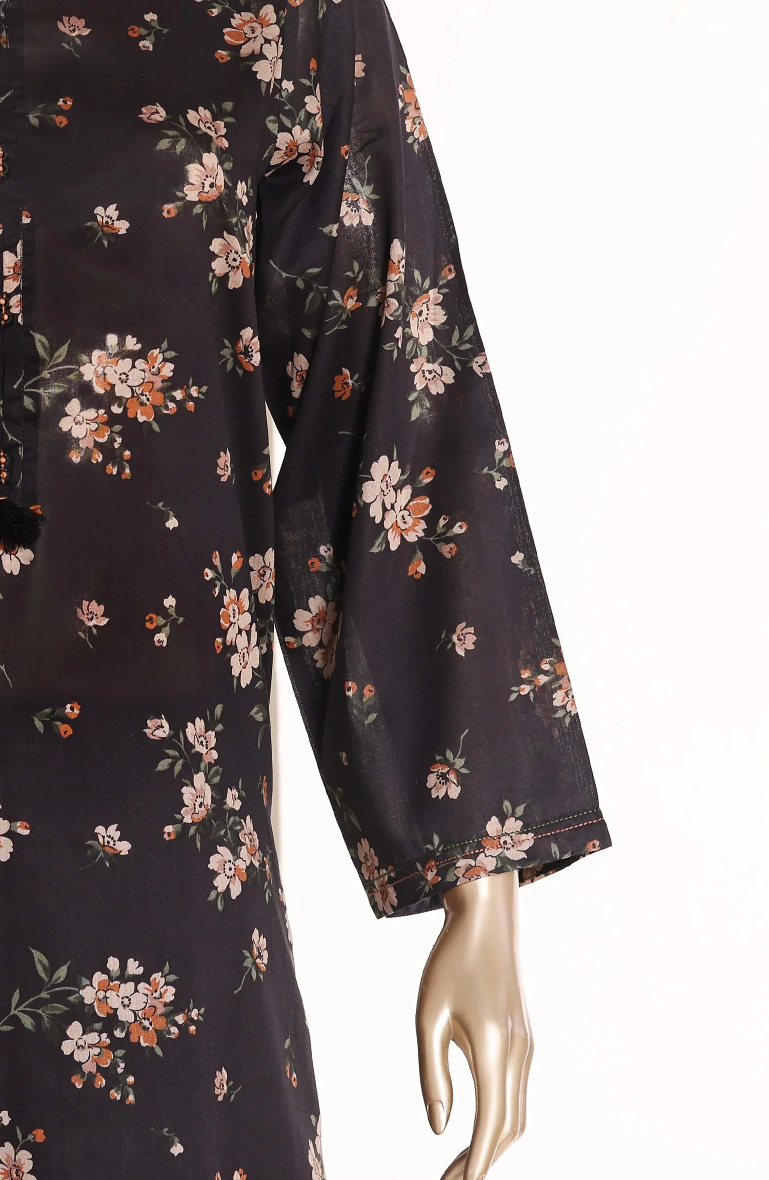 Sadabahar Stitched 3 Piece Printed Lawn Suit D-05 Black Summer Ready to Wear Collection - Image 2